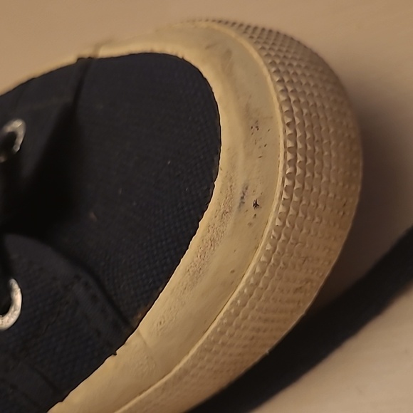 SUPERGA Navy Canvas Low Top Casual Sneakers - Picture 13 of 17